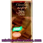 Santiveri Chocolate Negro 74% Cacao Sin Azúcar Tableta 85 G