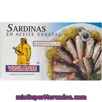 Sardina Sardinilla Vegetal Vigilante, Lata 65 G