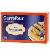 Sardinas En Escabeche Carrefour 84 G.