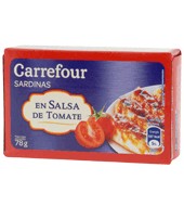 Sardinas En Salsa De Tomate Carrefour 78 G.