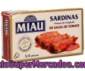 Sardinas En Salsa De Tomate Miau 125 Gramos