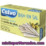 Sardinillas En Aceite De Oliva ''bajo En Sal'' Calvo 60 G.
