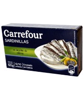 Sardinillas En Aceite De Oliva Carrefour 60 G.