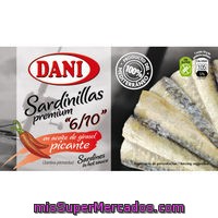 Sardinillas Premium En Aceite De Girasol Picante Dani 65 G.