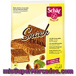 Schar Snack Barquillos Recubiertos De Chocolate Sin Gluten Con Avellanas 3x35g Estuche 105 G