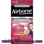 Schiff Airborne Inmuno Defensas 1000mg De Vitamina C, 10 Vitaminas, Minerales Y Hierbas Bote 32 Comprimidos Masticables Sabor Frutas Del Bosque