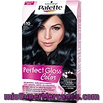 Schwarzkopf Palette Tinte Perfect Gloss Color Nº 110 Negro Azulado Con Acondicionador De Jojoba Sin Amoniaco Caja 1 Unidad