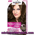 Schwarzkopf Palette Tinte Perfect Gloss Color Nº 500 Castaño Claro Moca Con Acondicionador De Jojoba Caja 1 Unidad Sin Amoniaco