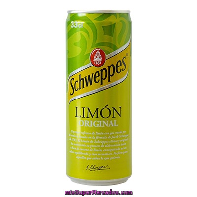 Schweppes Limón Original Lata 33 Cl