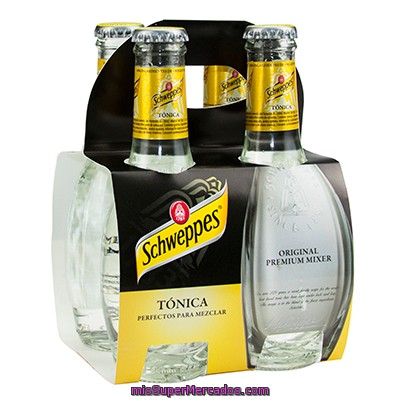 Schweppes Tónica Original Indian Tonic Pack 4 Botellas 20 Cl