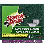 Scotch Brite Estropajo Fibra Verde Tamaño Gigante Envase 1 Unidad