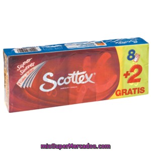 Scottex Pañuelos Tres Capas Paquete 8 + 2 Ud Gratis