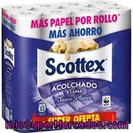 Scottex Papel Higiénico Acolchado Pack Ahorro Paquete 32 Rollos