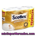 Scottex Papel Higiénico Sensitive 6 Rollos