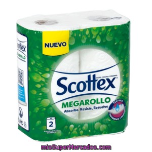 Scottex Rollos De Cocina Megarollo Paquete 2 Rollos