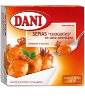 Sepia En Salsa Americana Dani 120 Gramos Peso Escurrido