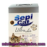 Sepicat Ultra White Arena Para Gato Aglomerante Con Bentonita Envase 4 L