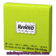 Servilleta Doble Capa De Papel Cocktail 30 Unid Verde Renova 1ud