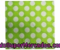 Servilletas Con Topos Color Verde, Dos Capas, 33x33 Centímetros Actuel 50 Unidades.