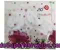 Servilletas De Papel Con Estampado Floral, Dos Capas, 33x33 Centimetros Actuel 50 Unidades.