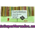 Servilletas Salmon/celeste 30x30 Centímetros 2 Capas Auchan 160 Unidades