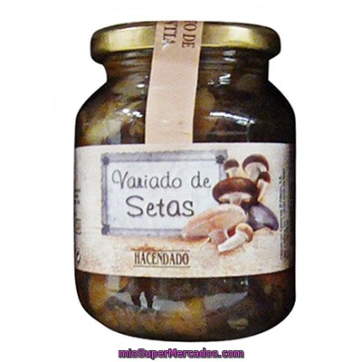 Setas Variadas (ideal Como Guarnicion De Carne Y Pescado) Conserva, Hacendado, Tarro 290 G Escurrido 175 G