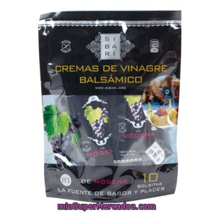 Sibari Cremas De Vinagre Balsámicos De Modena Bolsa 10 Uds 200 Gr