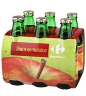 Sidra Asturiana Carrefour Pack De 6x25 Cl.