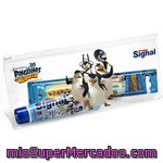 Signal Neceser Los Pingüinos De Madagascar Con Pasta Dentífrica + Cepillo De Dientes Estuche 1 Unidad