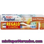 Signal Pasta Dentífrica Blanqueadora Bicarbonato Pack 2 Tubo 75 Ml + 2 Cepillos De Regalo