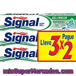 Signal Pasta Dentífrica Gel Fresco Pack 3 Tubo 75 Ml