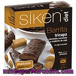 Siken Diet Método Dietline Barritas Tricapa De Chocolate, Caramelo Crujiente Y Soja Caja 4 Unidades