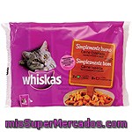 Simple Bueno De Carne Estofada Whiskas, Pack 4x85 G