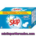 Skip Detergente Máquina Active Clean Caja 48 Pastillas