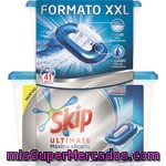 Skip Ultimate Detergente Máquina Líquido Doble Acción Con Agentes Quitamanchas Envase 24 Pastillas + 17 Envase 41 Pastillas