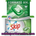 Skip Ultimate Detergente Máquina Líquido Fresh Doble Acción Envase 24 Pastillas + 17 Envase 41 Pastillas