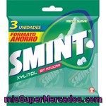 Smint Caramelos Duros Sin Azúcar Sabor Menta Suave Formato Ahorro Pack 3 Unidades Envase 24 G