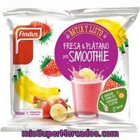 Smoothie De Fresa-plátano Findus Batir Y Listo, Bolsa 300 G