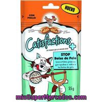 Snack Anti-hairball Catisfaction, Paquete 60 G