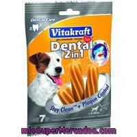 Snack Dental 2en1 Perro Pequeño Vitakraft, Paquete 120 G