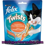 Snack Para Gato Twist De Cangrejo&pescado Félix, Sobre 50 G
