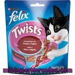 Snack Para Gato Twist De Pato&hígado Félix, Sobre 50 G