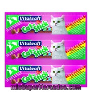 Snack Para Gatos Stick Mini Sabor Pato Vitakraft Pack 6 X 3 Gr.