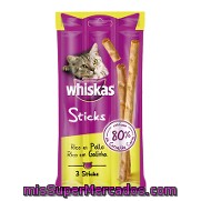 Snacks Para Gatos Sticks Pollo 18 Gr