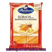 Sobaos Con Mantequilla Natural Martínez 16 Ud.