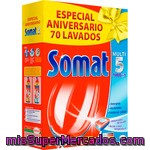 Somat Detergente Lavavajillas Multi 5 Todo En 1 Caja 70 Pastillas