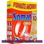 Somat Detergente Lavavajillas Multi Perfect 10 Oro Caja 40 Pastillas