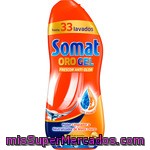 Somat Detergente Lavavajillas Oro Gel Frescor Anti-olor Con Vinagre Botella 33 Dosis