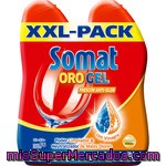 Somat Detergente Lavavajillas Oro Gel Frescor Anti-olor Con Vinagre Pack 2 Botella 33 Dosis