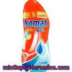 Somat Detergente Lavavajillas Oro Gel Higiene Con Bicarbonato Botella 33 Dosis Con Poder Limpiador & Acción Higiénica